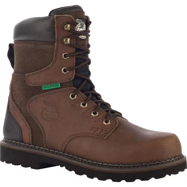 Brookville Steel Toe Waterproof Work Boot, 9W, Georgia Boot, Mfr#: G9334